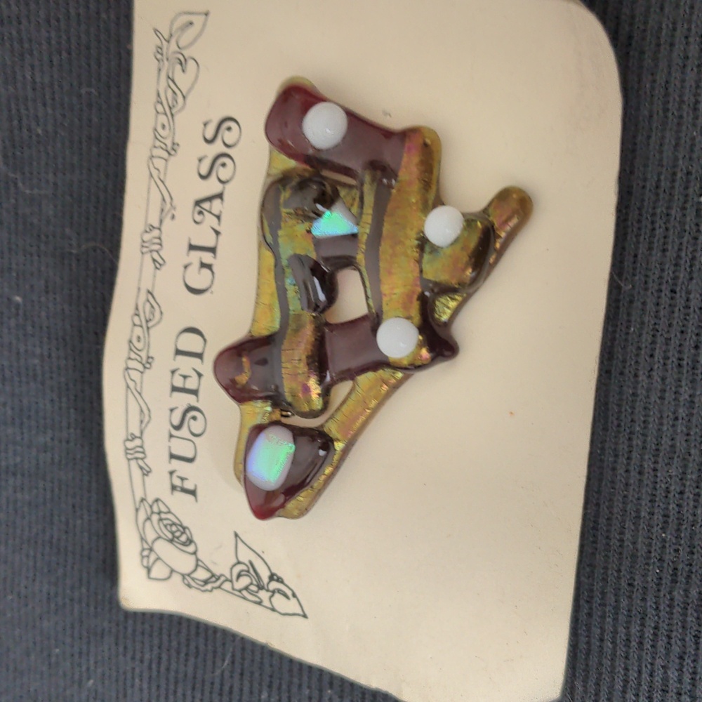 Fused Glass Brooch